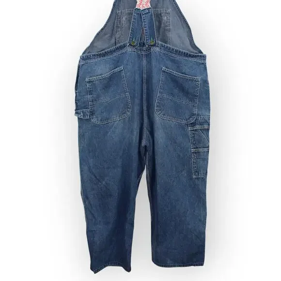 Vintage Pointer Brand Denim Overalls 44x25 MADE IN USA Low-Back